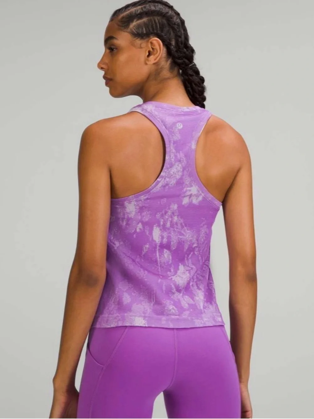 Lululemon Swiftly Tech Racerback Tank Top 2.0 Race Length Shadow Bloom Magenta 8